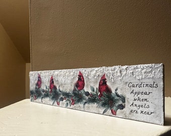 Christmas Cardinal Shelf Sitter