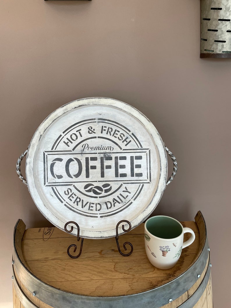 Coffee Serving Tray Etsy