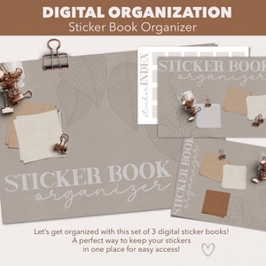 DIGITAL ORGANIZATION | Hyperlinked Lag Free Digital Sticker Book Organizer Planner Journal Goodnotes Noteshelf Notability