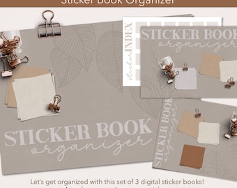 DIGITAL ORGANIZATION | Hyperlinked Lag Free Digital Sticker Book Organizer Planner Journal Goodnotes Noteshelf Notability
