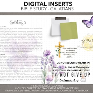 DIGITAL INSERTS FOR Planners The Faith Bundle| Galatians For Digital Planners Digital Journals Transparent Png