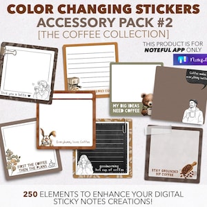 The Coffee Collection Sticky Notes For Noteful App