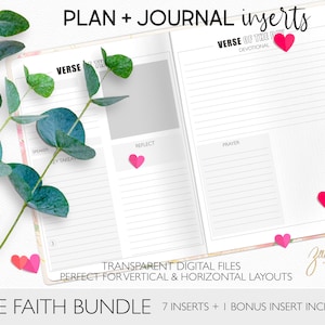DIGITAL INSERTS FOR Planners The Faith Bundle For Digital Planners Digital Journals Transparent Png