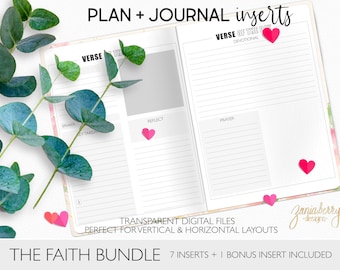 DIGITALE EINSÄTZE FÜR Planer The Faith Bundle Für Digitale Planer Digital Journals Transparent Png