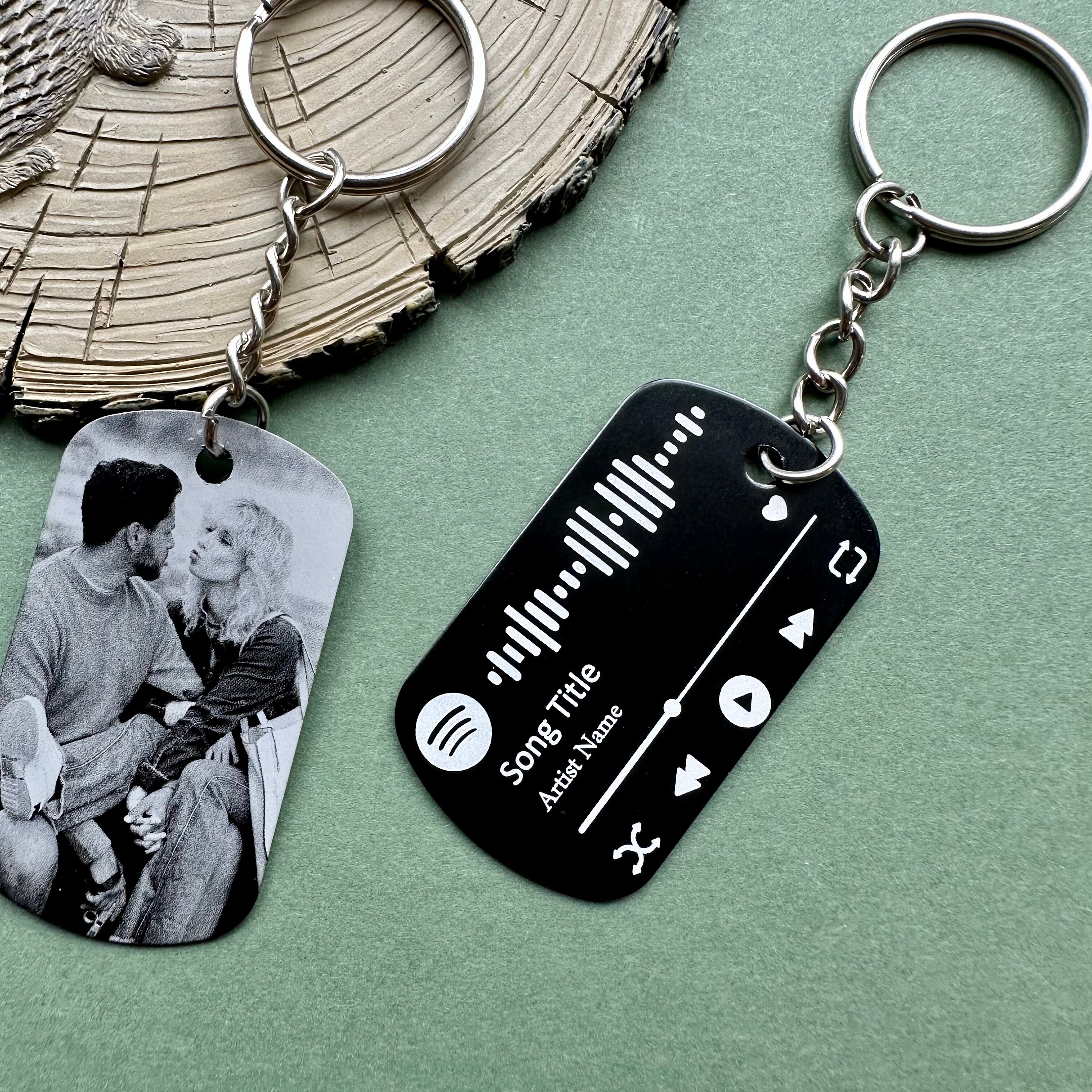Spotify Code Keyring Personalised Photo Keyring Custom Etsy UK