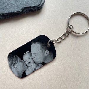 The Moment You Became My Daddy Personalised Photo Keyring - Etsy