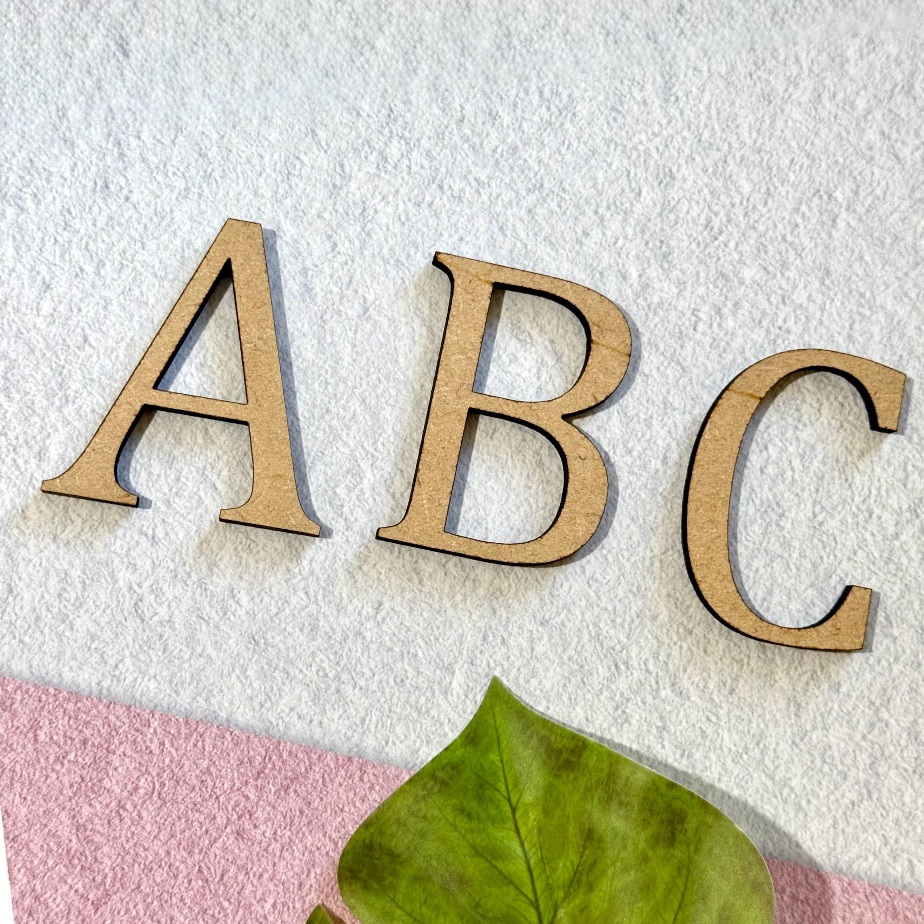 Premium Quality Wooden Letters MDF | Custom Craft Letters | 6 Sizes ...