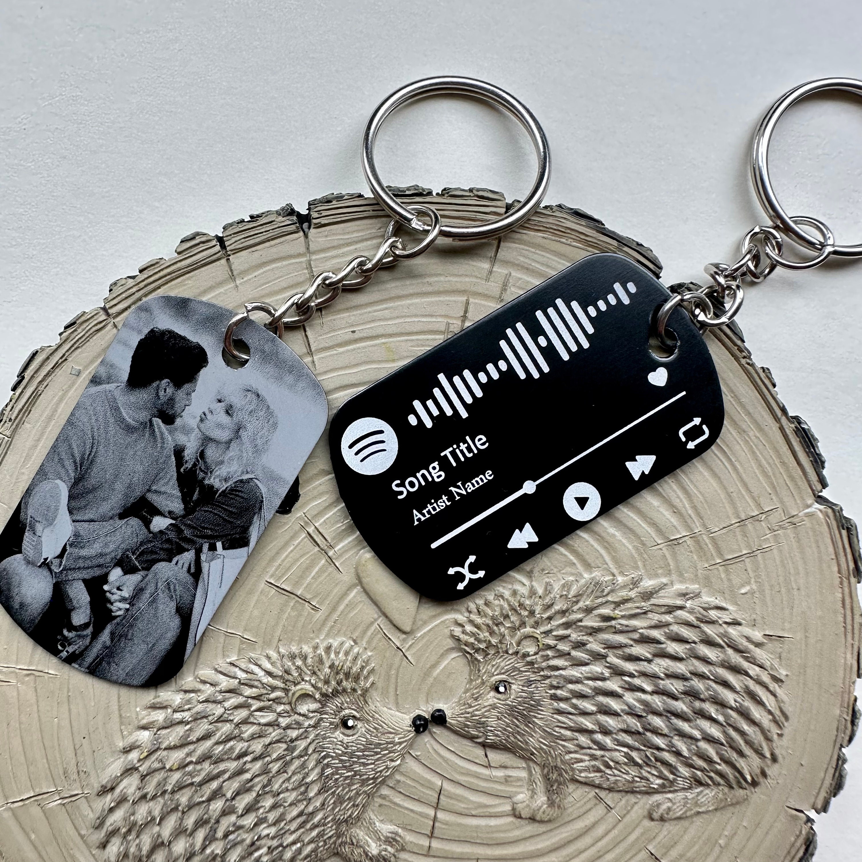 Spotify Code Keyring Personalised Photo Keyring Custom Etsy UK