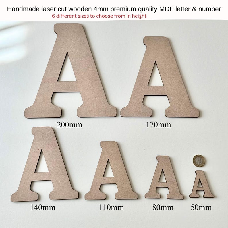 Laser Cut MDF Wooden Letters: Craft Signage, Toy Box Decor - Etsy