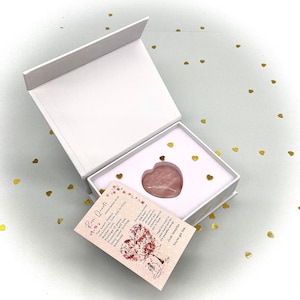 Rose Quartz Healing Heart | Pregnancy Gift | Healing Crystal | Crystal Heart | Fertility Crystal