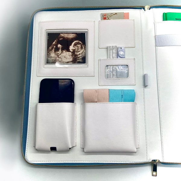 Maternity Note Folder | Leather Folder | Pregnancy Folder | Pregnancy Gift | Leather Organiser