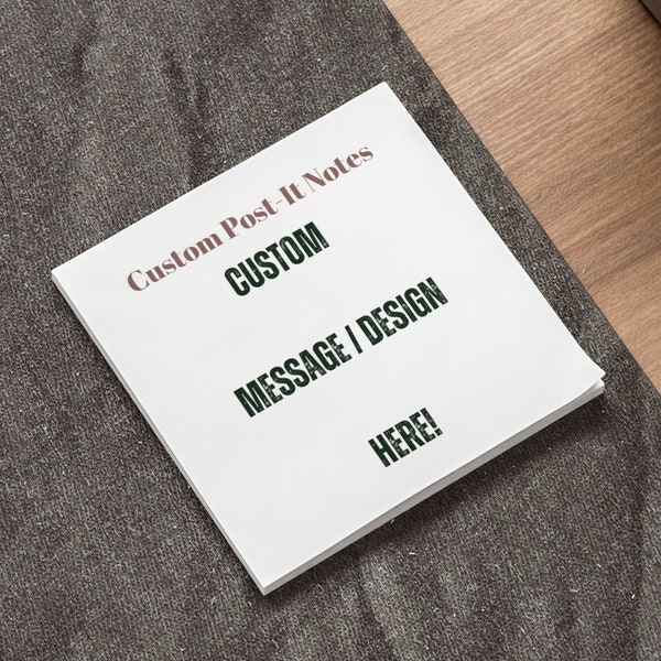 Custom Post It Note Etsy