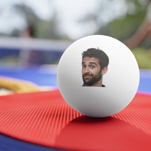 Custom Ping Pong Balls, SET OF 6, Your Face On Balls, Custom Table Tennis Balls, Personalized Beer Pong Balls, Custom Logo Ping Pong Balls