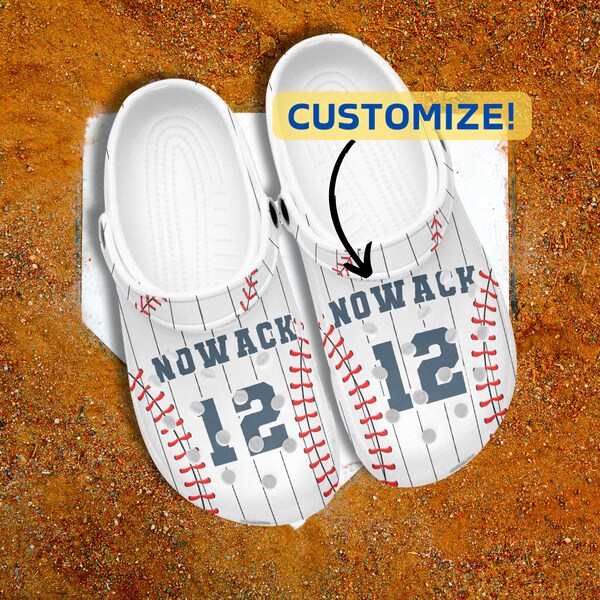 Custom Baseball Clogs, Baseball Clogs, Personalized Clogs, Baseball Fan, Baseball Sandals, Baseball Season, Custom Baseball Shoes, Ball Game