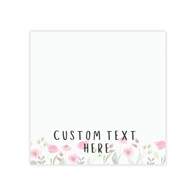 Custom Postit® Note Pads, Sticky Notes Business Logo Personalize