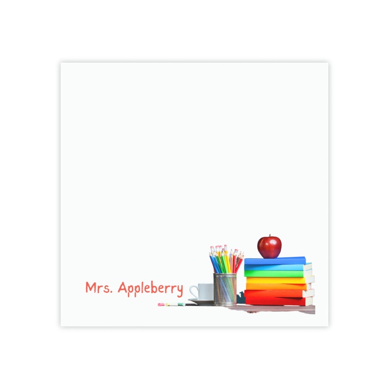 Custom Postit® Note Pads Teacher Gift Sticky Notes Business Etsy