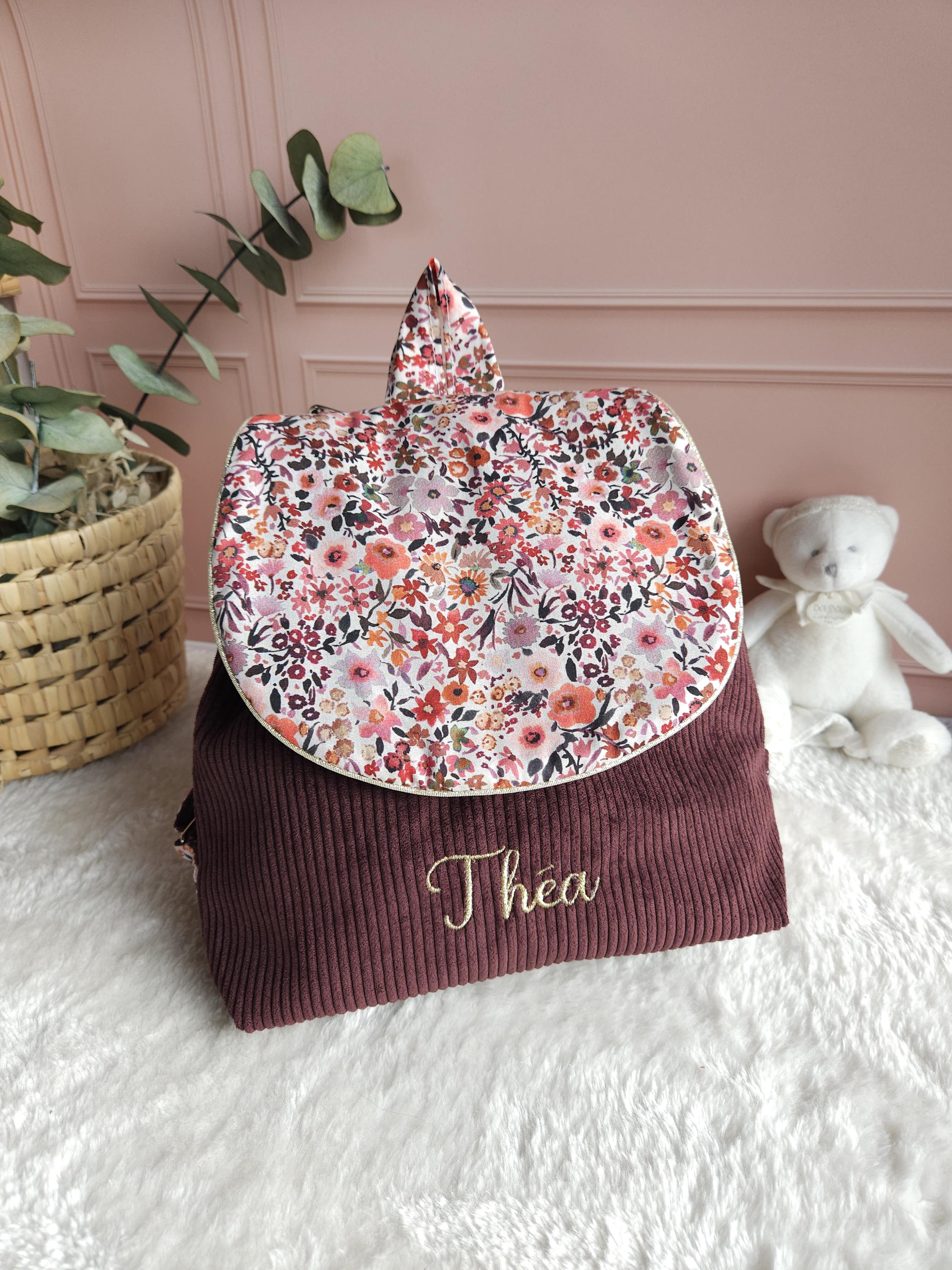 Sac à Dos LIBERTY X YMC - Vert Imprimé Liberty - Coton/cuir - Neuf Sans étiquettes