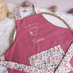 Tablier enfant personnalisé de cuisine - tablier activité ou cuisine - cadeau original garçon ou fille