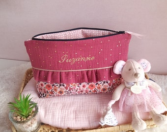 Trousse de toilette ou maquillage personnalisée pour enfant ou maman