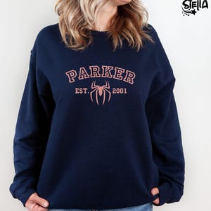 Cute Marvel Sweatshirt, Spiderman Sweatshirt, Parker 2001, No Way Home Sweatshirt, Spider-man Outfit, Funny Avengers Jumper Christmas 画像 4