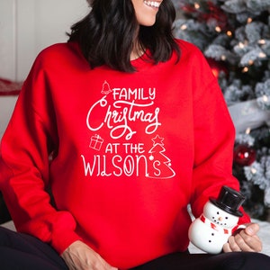 Personalised Family, Christmas Jumpers, Custom Christmas Sweater, Christmas Party , Family Chrsitmas, Xmas Sweatshirt, Funny Christmas Gift