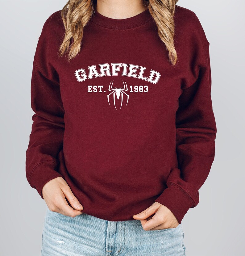Garfield Sweatshirt, Parker Est 1983 Sweater, Spiderman Sweatshirt, Andrew Garfield Fan, Andrew Garfield Homage Tee Shirt, Hoodie Christmas image 5