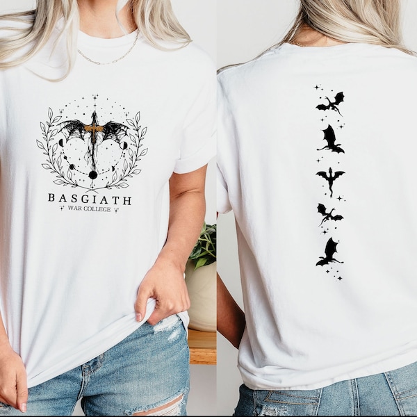 Dragon Rider Shirt, Book Lover Tshirt, Basgiath War College, War College Shirt, Fourth Wing Shirt, Gifts For Readers, Fantasy Shirt
