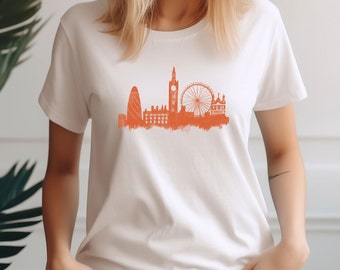 London T Shirt, London Skyline, England Shirt, London Eye Tshirt, Funny London Gift, London Travel, Uk Trip Shirt, Womens London Shirt