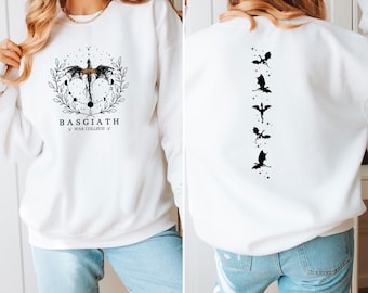 War College Sweatshirt, Book Lover Jumper, Basgiath War College, Dragon Rider Sweater, Fourth Wing Sweater, Gifts For Readers, Fantasy Top