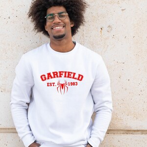 Garfield Sweatshirt, Parker Est 1983 Sweater, Spiderman Sweatshirt, Andrew Garfield Fan, Andrew Garfield Homage Tee Shirt, Hoodie Christmas image 4