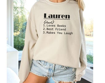 Personalised Name Definition, Personalised Sweatshirt, Name Definition Jumper, Name Sweatshirt, Valentine Gifts, Personalised Gifts