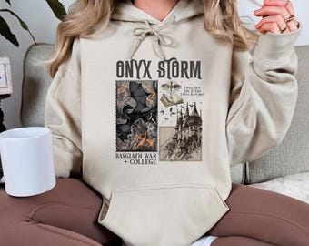 Onyx Storm Hoodie, Andarna Hoodie, Dragon Rider Hoodie, Fourth Wing Hoodie, Basgiath War College, Fourth Wing Merch, Bookworm Hoodie