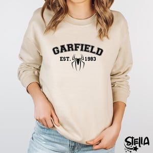 Garfield Sweatshirt, Parker Est 1983 Sweater, Spiderman Sweatshirt, Andrew Garfield Fan, Andrew Garfield Homage Tee Shirt, Hoodie Christmas image 2