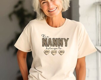 Mothers Day Shirt, Custom Nana T Shirt, Gifts For Grandma, Personalised T Shirt, Nanny Gift, New Granny Gift, Grandma Birthday