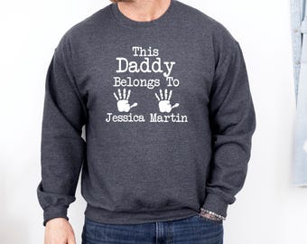 Sweatshirt papa, gepersonaliseerde papa-trui, verjaardagscadeau papa, cadeau papa, cadeau nieuwe papa, kerstman heren, opa top, papa top