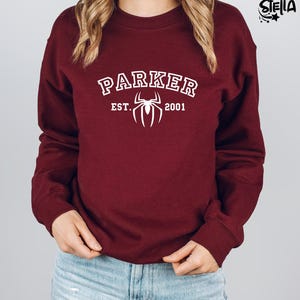 Cute Marvel Sweatshirt, Spiderman Sweatshirt, Parker 2001, No Way Home Sweatshirt, Spider-man Outfit, Funny Avengers Jumper Christmas 画像 3