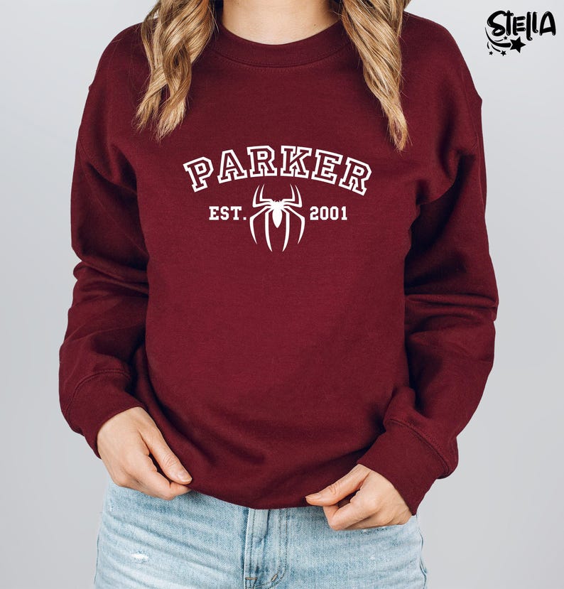 Cute Marvel Sweatshirt, Spiderman Sweatshirt, Parker 2001, No Way Home Sweatshirt, Spider-man Outfit, Funny Avengers Jumper Christmas 画像 3
