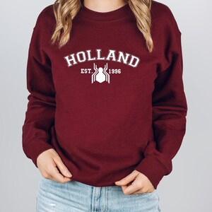 Tom Holland Sweatshirt, Holland 1996 Sweater, Spider Man Sweatshirt, Tom Holland Fan Gift, No Way Home Jumper, Spiderman Crewneck Christmas image 3