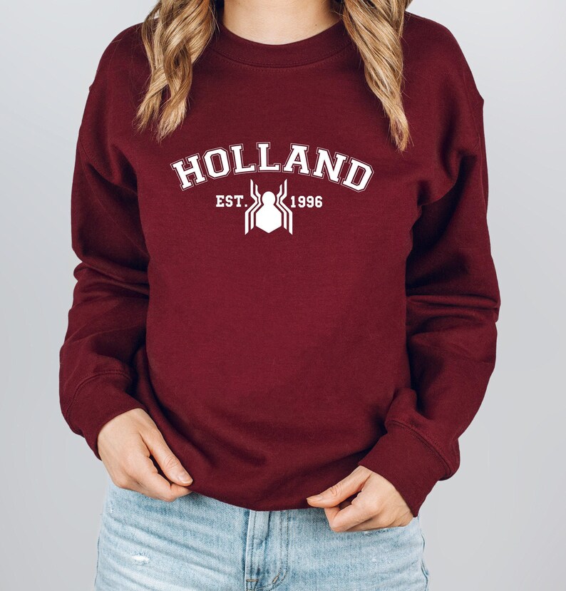 Tom Holland Sweatshirt, Holland 1996 Sweater, Spider Man Sweatshirt, Tom Holland Fan Gift, No Way Home Jumper, Spiderman Crewneck Christmas image 3