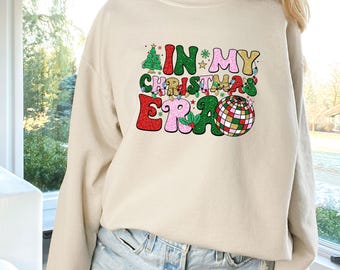 In My Christmas Era Sweatshirt, Funny Xmas Jumper, Christmas Lights Sweater, Christmas Party, Family Holiday, Retro Christmas Sweatshirt