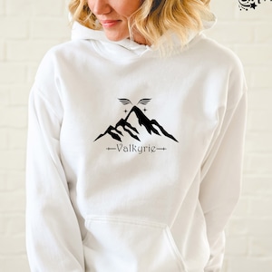 Walküre Hoodie, Wikinger Hoodie, Walküre Sweatshirt, Velaris Hoodie, Süßes Buch Liebhaber Geschenk, Wikinger Pullover, Bücherwurm Hoodie Weihnachten
