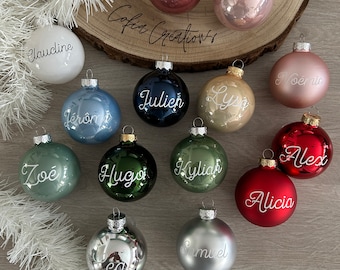 Personalized Christmas bauble.