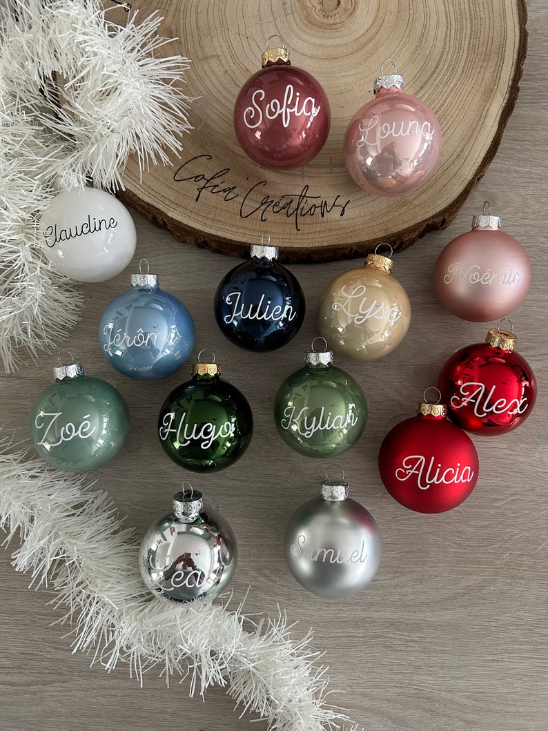 Personalized Christmas bauble. image 1