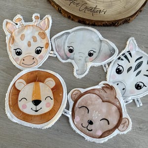 Jungle Animals Washable Wipe - Reusable Cotton Wipe - Baby Wipes