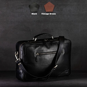Sac pour ordinateur portable en cuir, 15,5 pouces, sac de travail en cuir, sac à bandoulière, sac à bandoulière pour tous les appareils jusqu'à 15,5 pouces, porte-documents