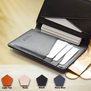 Premium Geldbeutel Herren Leder - Handgefertigter Slim Wallet mit