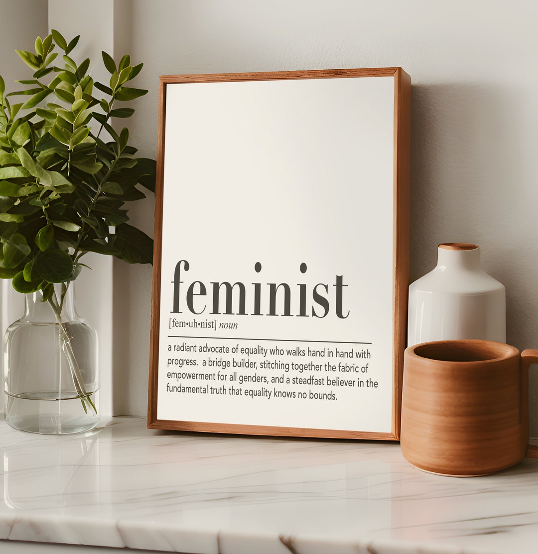 Feminist Definition Print Feminism Wall Art Prints Last - Etsy