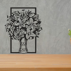 Flower SVG/DXF - Digital Download (Dxf, Svg, Pdf, Cdr, Ai) - Laser CNC Plasma Waterjet - Flower Dxf - Flower Svg - Dxf Files - Svg Files
