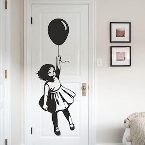 Child and Balloon SVG/DXF - Door Decor Svg/Dxf - Digital Download (Dxf, Svg, Pdf, Cdr, Ai) - Laser CNC Plasma Waterjet - Dxf File - Svg File