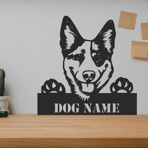 Australian Cattle Dog SVG/DXF - Digital Download Pdf, Dxf, Cdr, Ai, Svg - Laser CNC Plasma Waterjet - Cattle Dog Dxf - Cattle Dog Svg